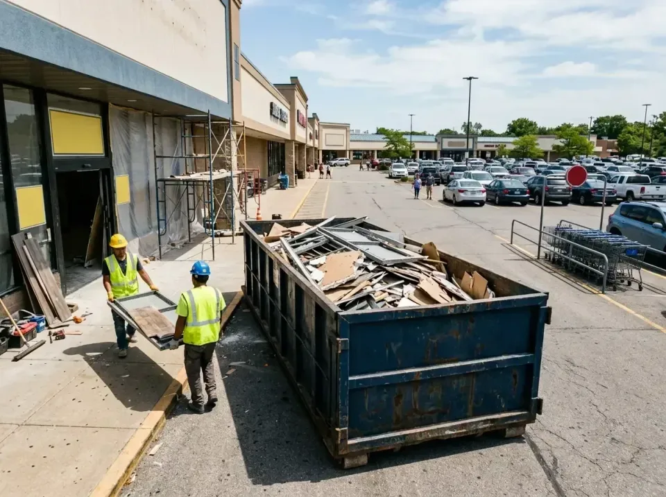 retail-store-renovation-debris-003 — frequently asked questions, Roll-off Dumpster Rentals in Rock Falls, IL